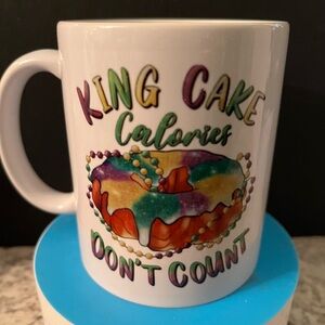 King Cake Calories Dont Count Mug - Multicolor Design